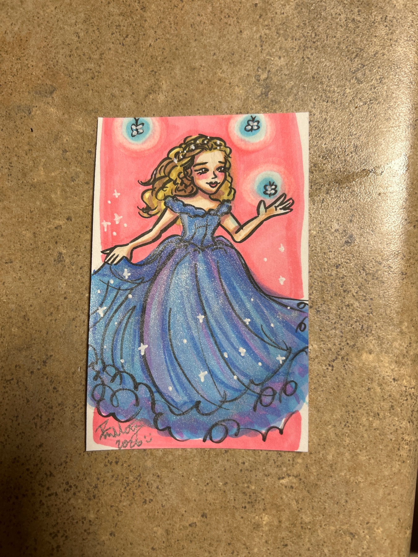 Cinderella aceo art card