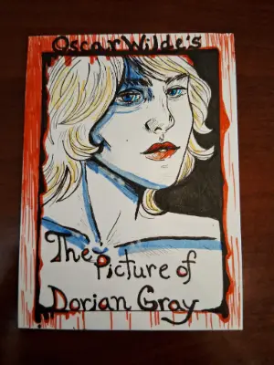 Dorian Gray - Mini Bookcover aceo art card thumbnail 2