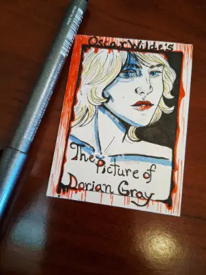 Dorian Gray - Mini Bookcover aceo art card thumbnail 3