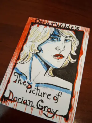 Dorian Gray - Mini Bookcover aceo art card thumbnail 4