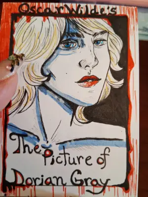 Dorian Gray - Mini Bookcover aceo art card thumbnail 1