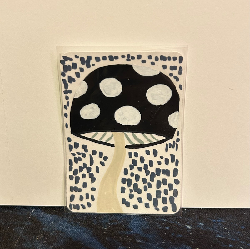 Mushroom Noir aceo art card