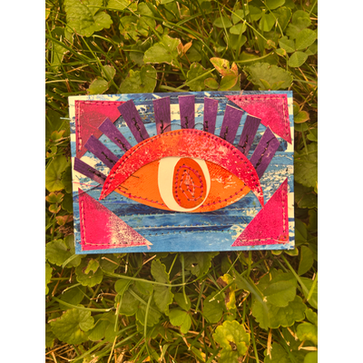 Eye Believe In Yew aceo art card thumbnail 1