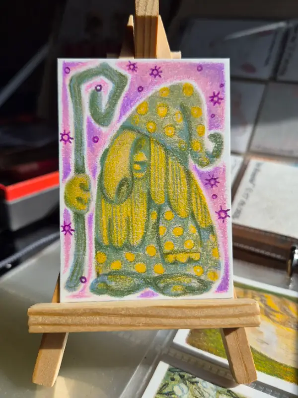 GreenWiz aceo art card