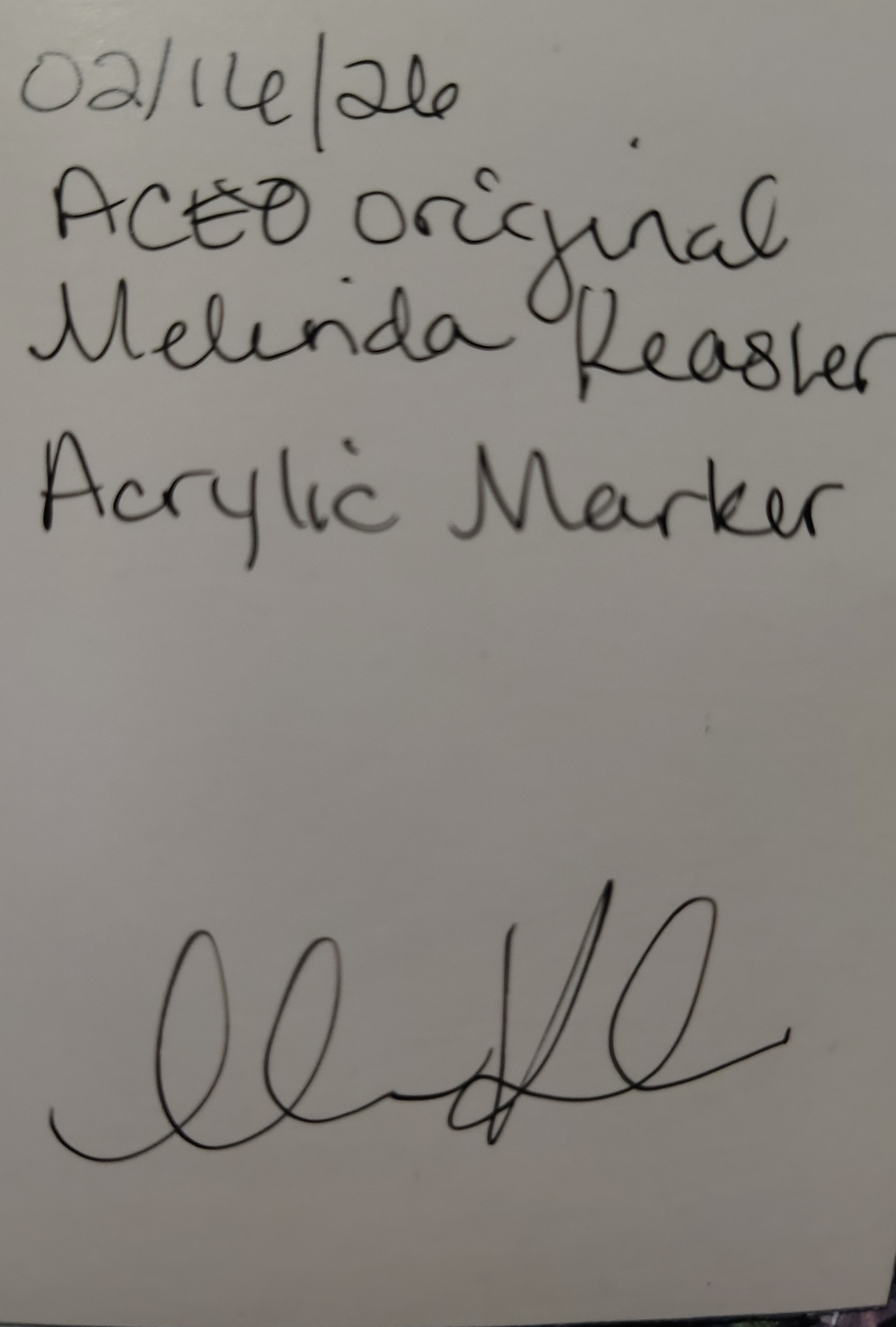 Manatee ninthhouseoracle aceo art card thumbnail 2