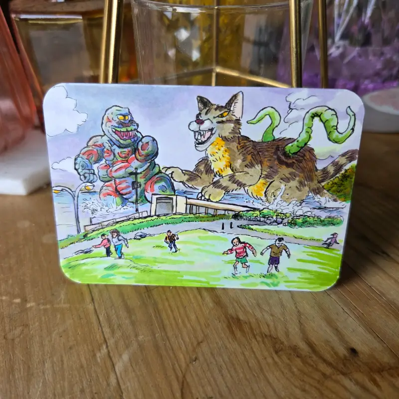 KAIJU FIGHT aceo art card