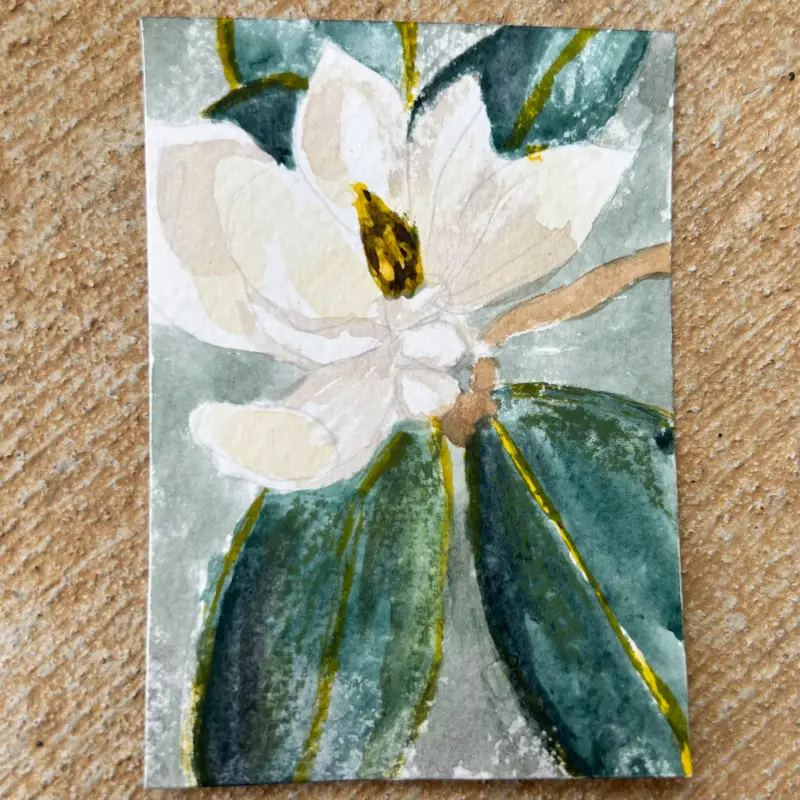 Favorite Flower aceo art card