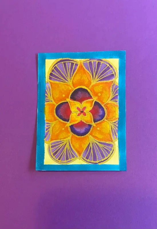 Mandala 3 aceo art card