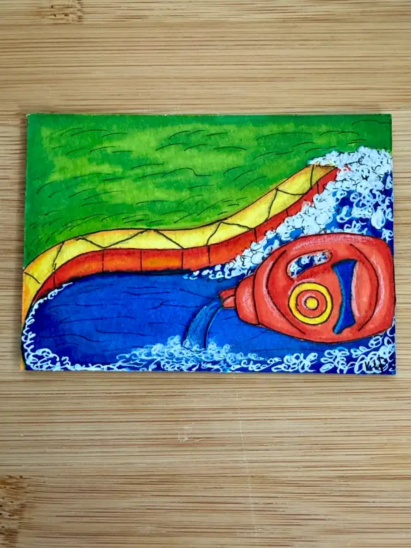 A Tide Pool aceo art card