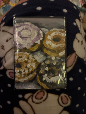 Donuts in a Box aceo art card thumbnail 1