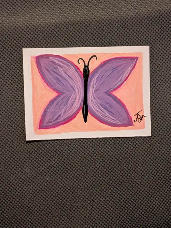 Butterfly aceo art card