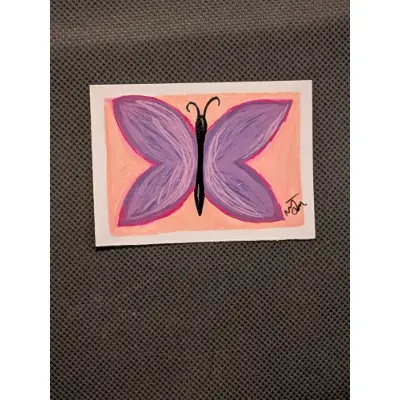 Butterfly aceo art card thumbnail 1