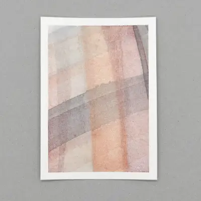 Travel Above - Abstract Watercolor aceo art card thumbnail 1