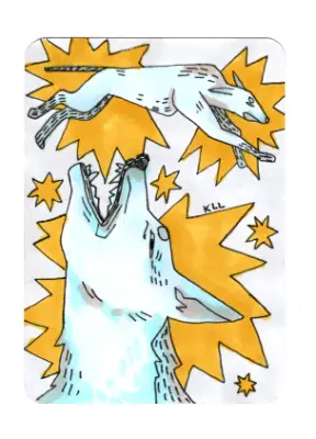 2 ACEOS! aceo art card thumbnail 1