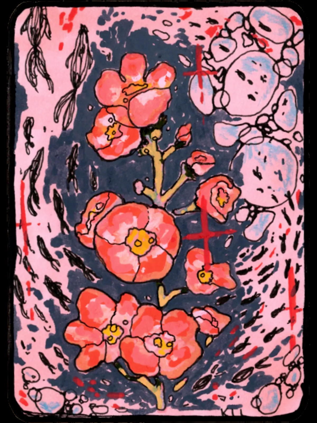 blossom -- ACEO 12 aceo art card