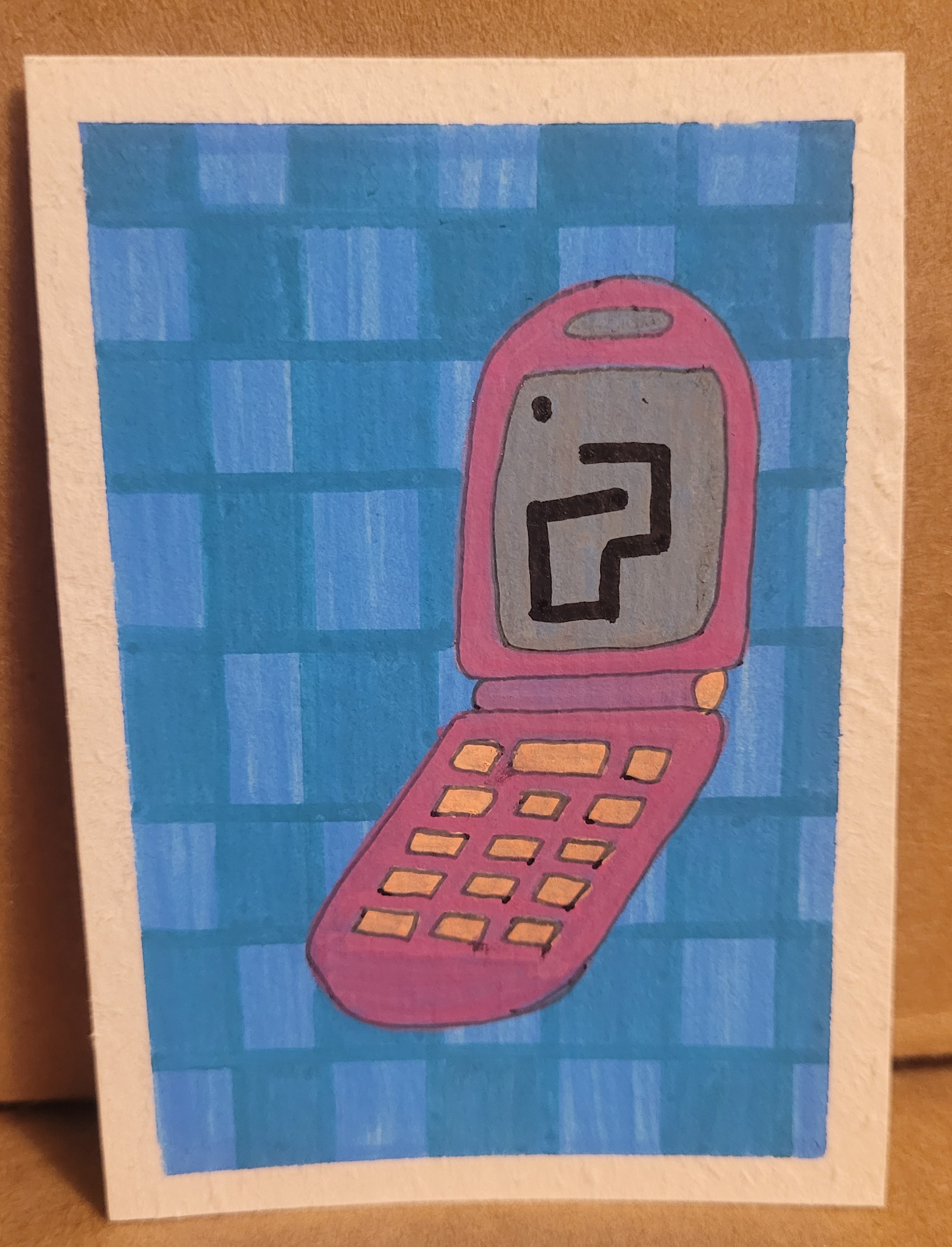 Snake Game aceo art card