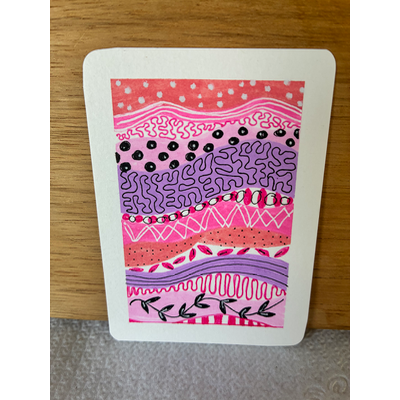 Pastel Whimsey aceo art card thumbnail 2