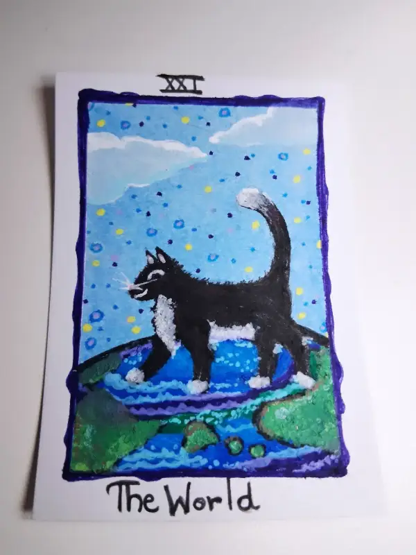 The World aceo art card