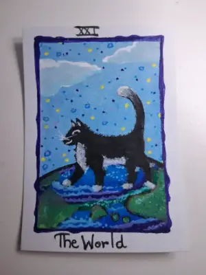 The World aceo art card thumbnail 4
