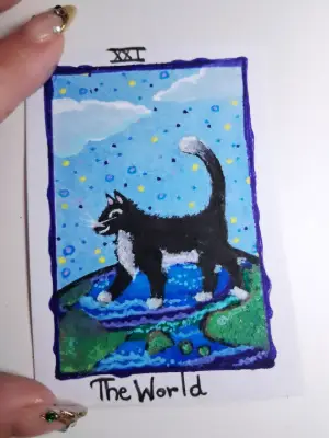 The World aceo art card thumbnail 2