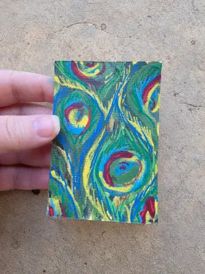 Bird Daze aceo art card thumbnail 2