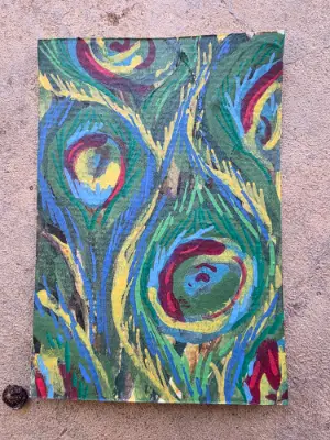 Bird Daze aceo art card thumbnail 3