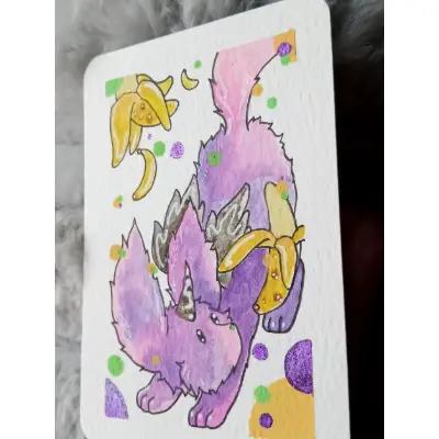 Banana Taffy aceo art card thumbnail 2