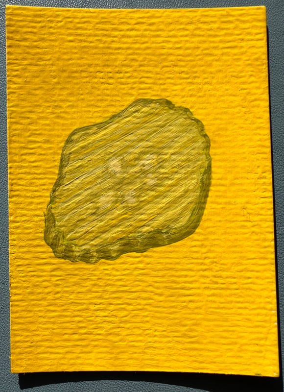 Single Pickle Slice aceo art card