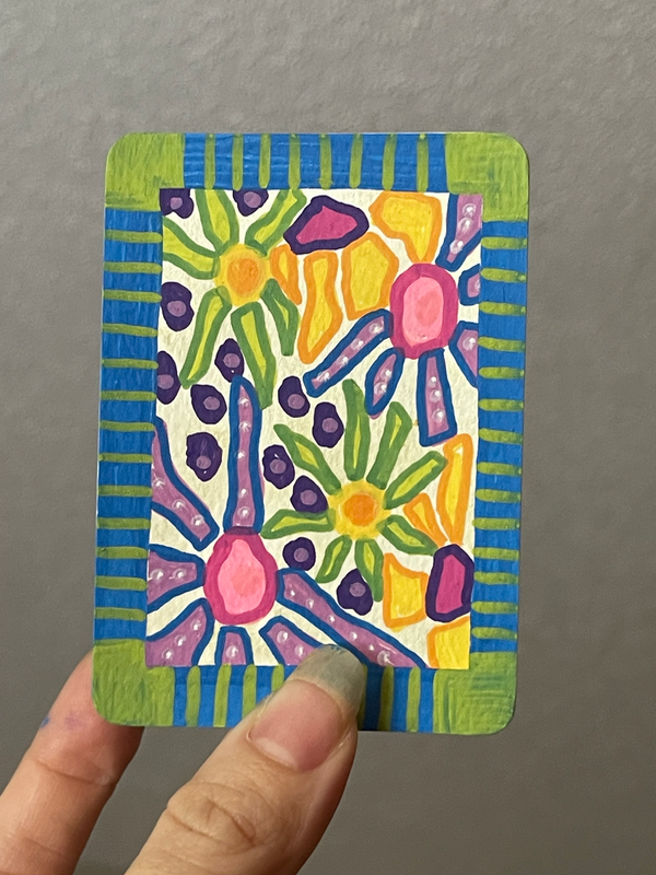 70s Summer Dream aceo art card