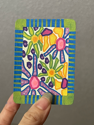 70s Summer Dream aceo art card thumbnail 1