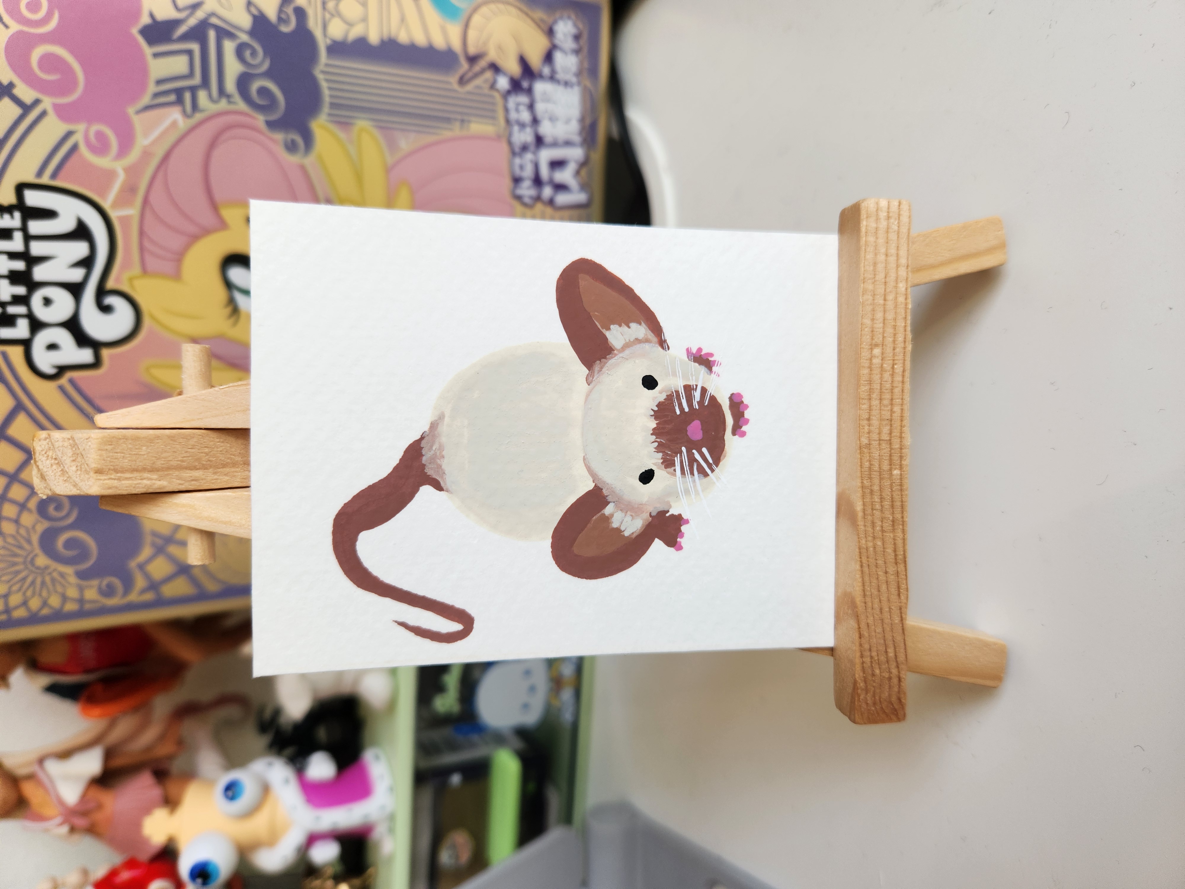 Siamese Mouse aceo art card