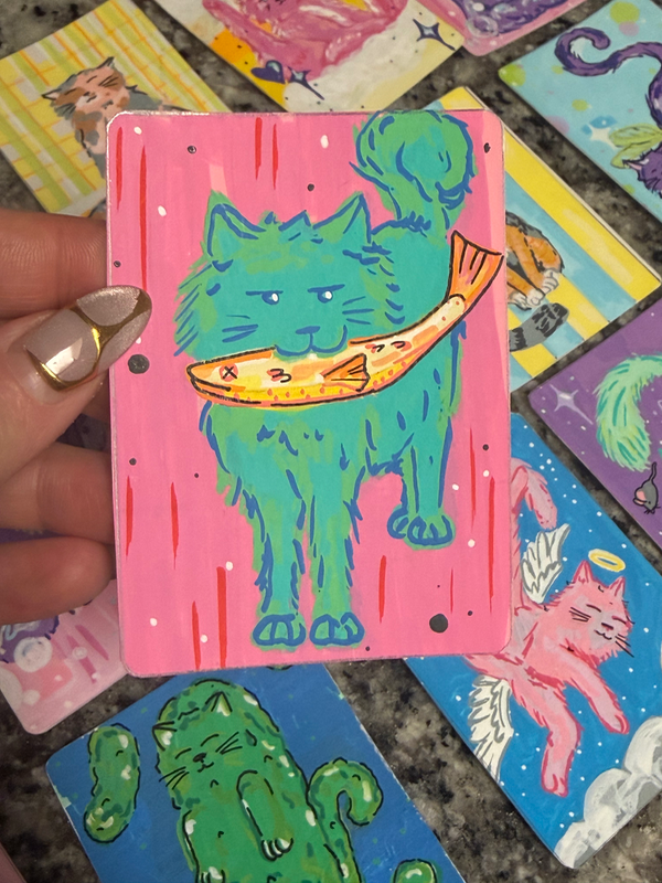 A little fishy aceo art card