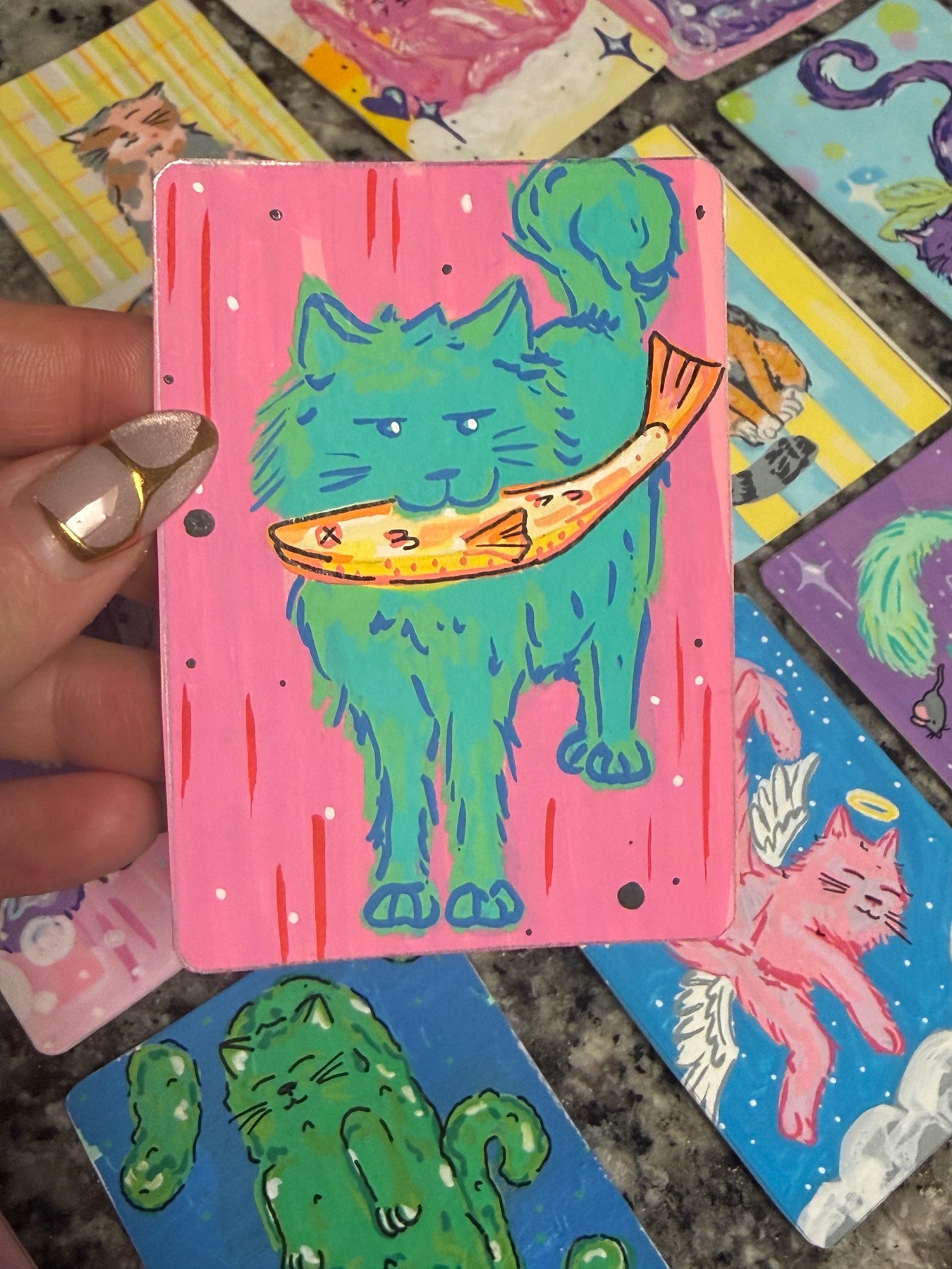 A little fishy aceo art card