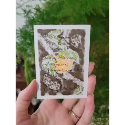 Persimmon Branch aceo art card thumbnail 2