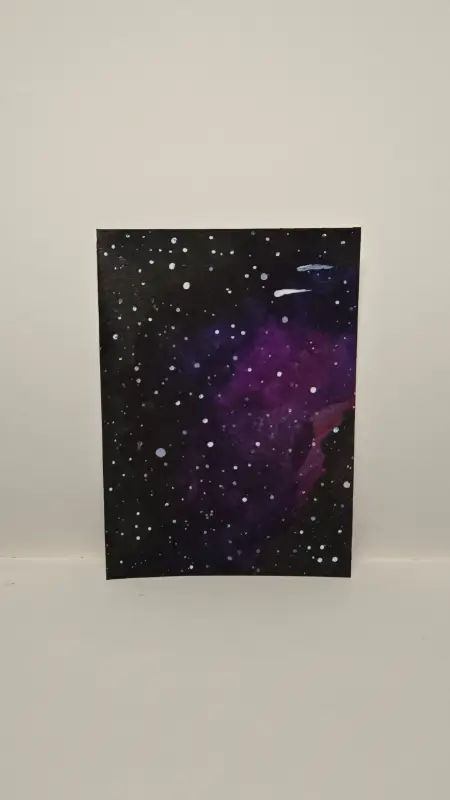 Shooting stars aceo art card