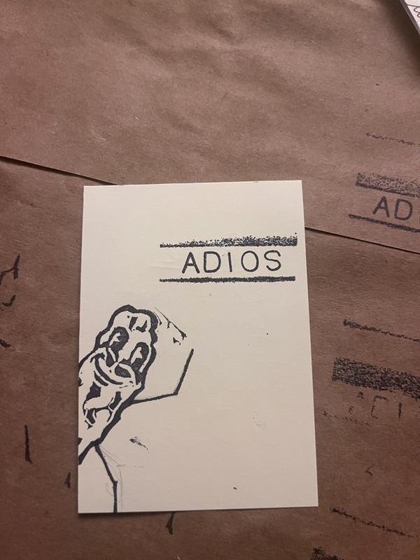 Adios pickle aceo art card