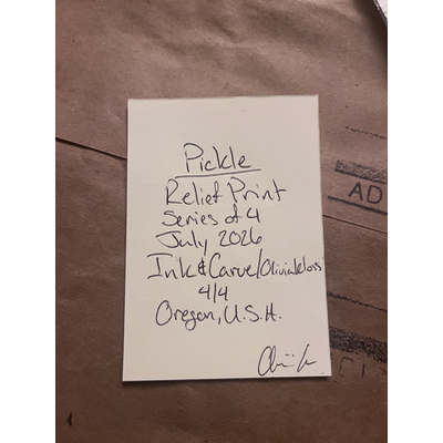 Adios pickle aceo art card thumbnail 2