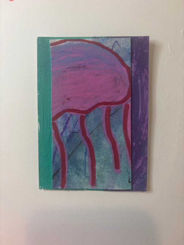 Jelly fish #6 aceo art card