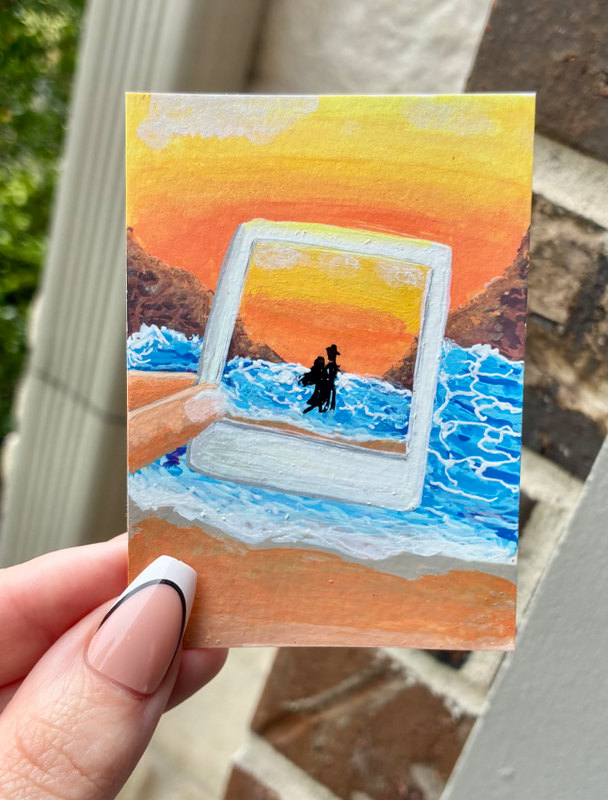 ACEO series “picture perfect” by sleepypandas_pocketart aceo art card