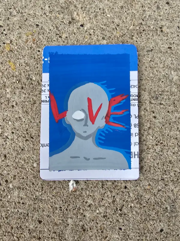Love aceo art card