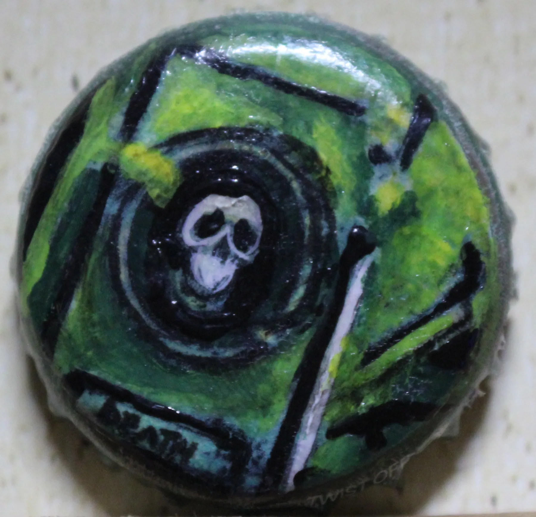 Death's Tarot - Bottle Cap Art aceo art card