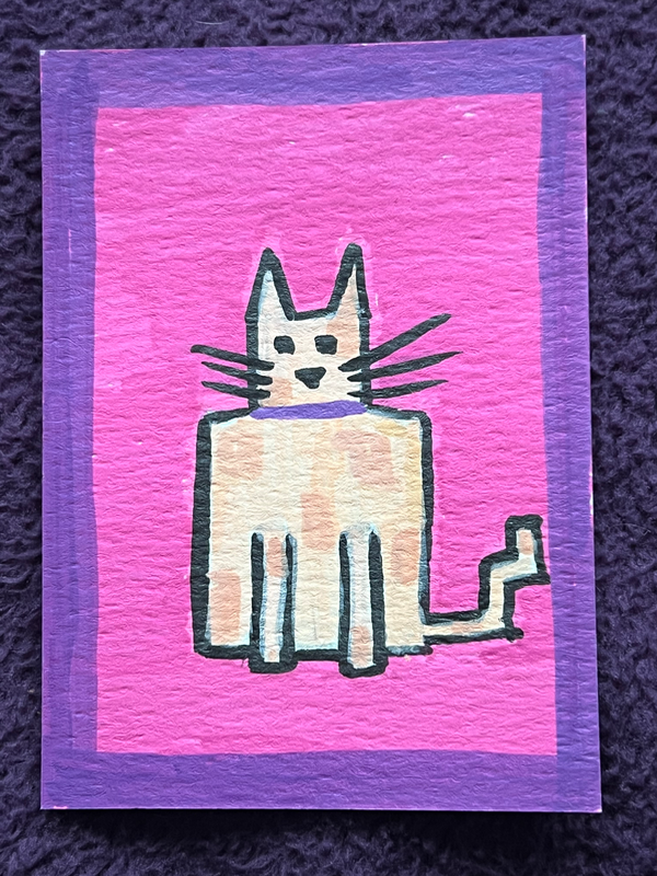 CAT. aceo art card