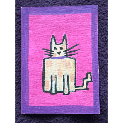 CAT. aceo art card thumbnail 1