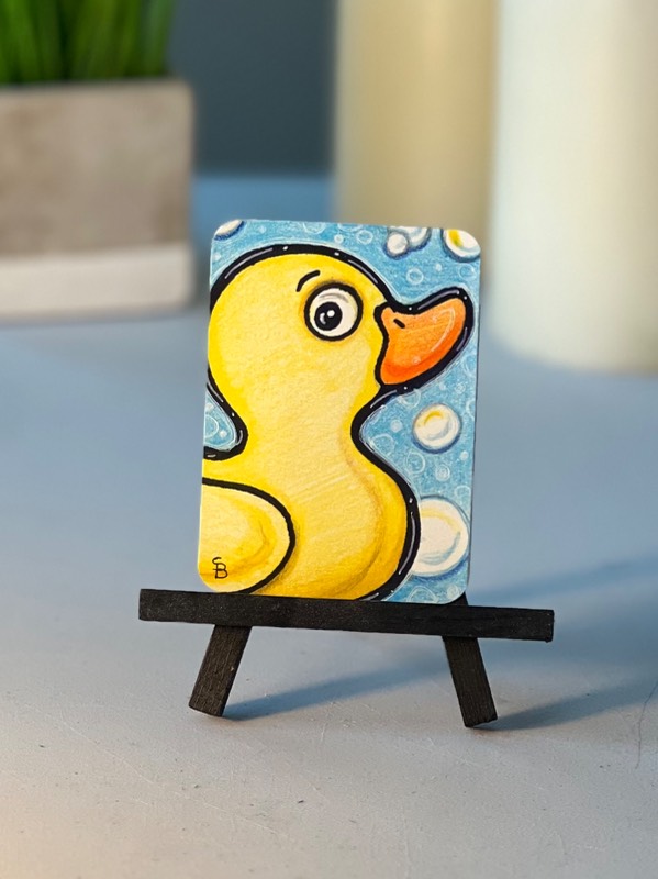 Duck aceo art card