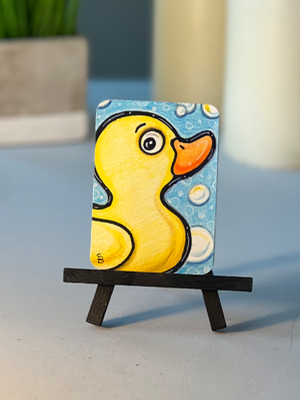 Duck aceo art card thumbnail 1