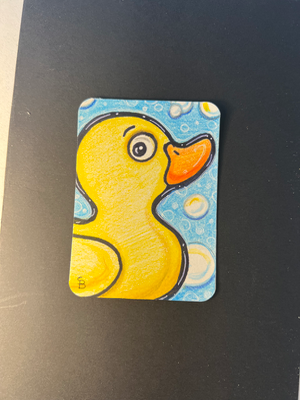Duck aceo art card thumbnail 2