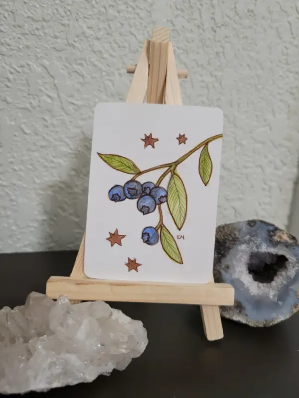 Beautiful Blueberries 🫐 aceo art card