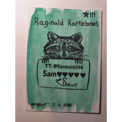 Raginald Rattlebones aceo art card thumbnail 2