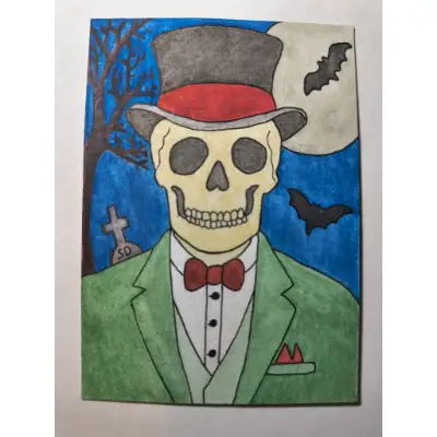Raginald Rattlebones aceo art card thumbnail 1