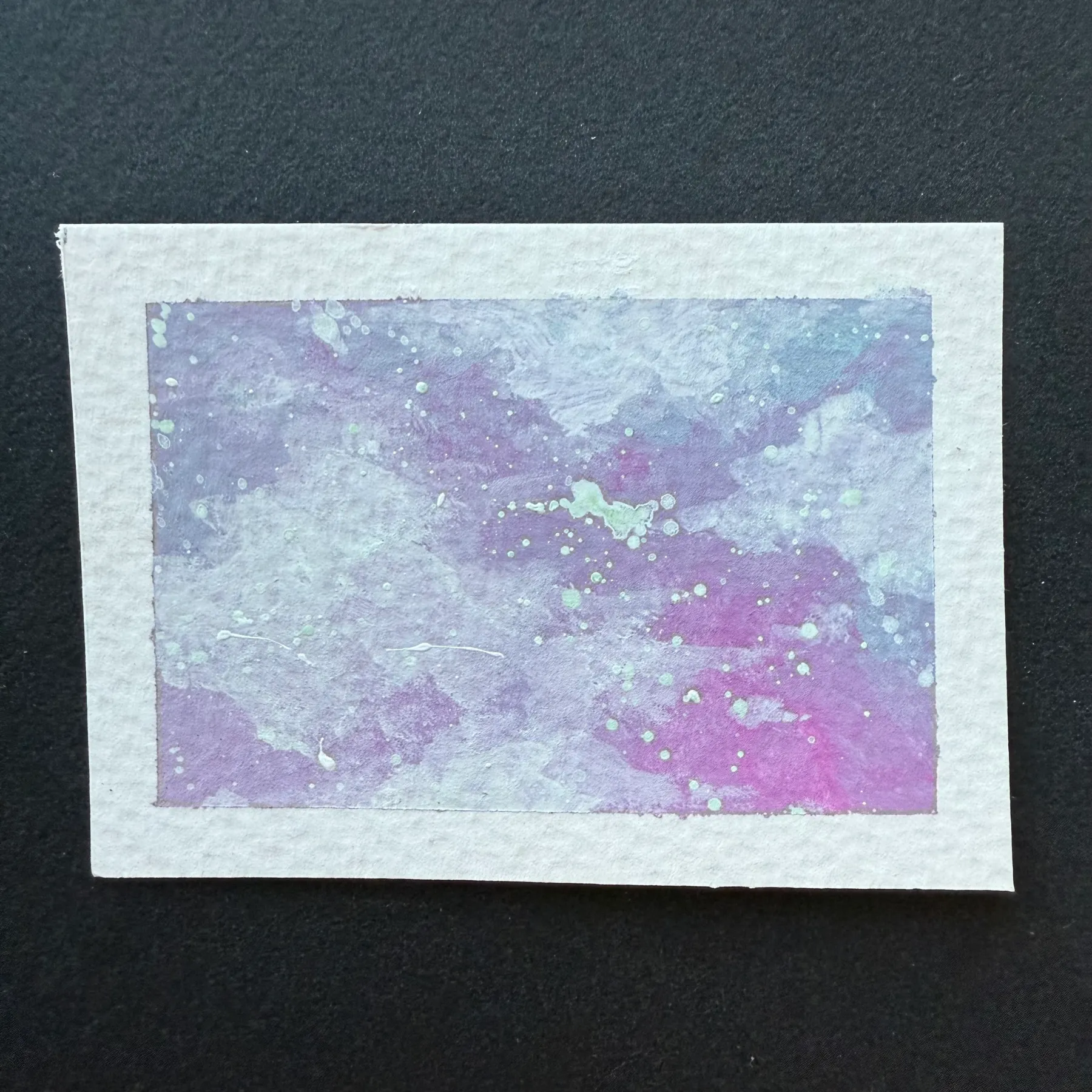 lavender sky aceo art card